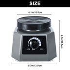 NORJIN 4 Inch Lab Vibrator, Round Shaker Oscillator Gypsum Mixing Machine 110V/100W Lab Equipment
