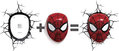 3DLightFX Marvel Spiderman Mask 3D Deco Light