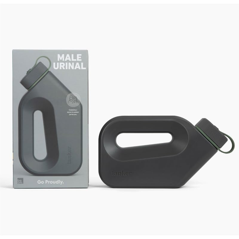 Tanker - Portable Urinal for Men Spill Proof - A Camping and Festival Essential, Designed for Nighttime Urges, Post-Surgery Recovery, and Travel Use