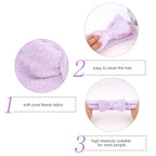 Semato Bachelorette Party Favor Set Bride Spa Headband Bride Headband and Bridesmaid Headband Skincare Headbands for Women Cute Bow Head Bands Party Supplies (1 bride+ 7 purple)