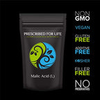 Prescribed For Life Malic Acid (L) Powder | 100% Pure Malic Acid | Supports Energy and Endurance | Promotes Healthy Skin | Food Grade, Natural, Gluten Free, Vegan, Non-GMO, 1 lb