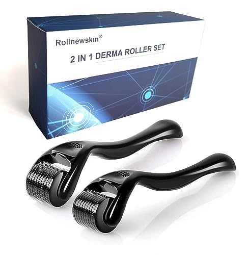 2 Pack Derma Roller Microneedle with 540 Titanium - Micro Needles Tool