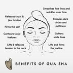Mount Lai Stainless Steel Gua Sha Facial Tools, Facial Sculptor Skin Care Guasha Tool for Face and Body, Self Care Face Massager to Relieve Muscle Tension and Reduce Puffiness