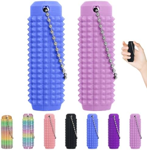 Little Ouchies Fidget Toys,Pain Stim Fidget Toy Reduce Stress for Adults,Anxiety Relief Pain Stim,Spiky Fidget Keychain for Anxiety and Stress Reduction,Novelty Gifts for Friends 5PCS