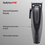 BaBylissPRO LithiumFX Cord/Cordless Lithium Ergonomic Hair Clippers for Men
