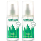 Aluminum Free Deodorant & Body Spray for Whole Body - Fresh 4oz (2 Pack) Clean Deodorant and Body Spray for Teen Boys and Girls - With AHA For Body Acne - Body Spray for Teens Formula