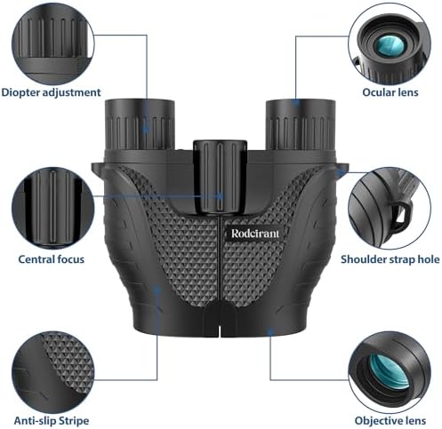 Binoculars 15x25 for Adults,Waterproof Durable & Clear Binoculars with Low Light Night Vision for Sightseeing,Concerts and Bird Watching