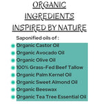 Sample Pack- Sweet Orange/Rosemary - Black Belt Defense - Tea Tree - Grass-Fed Beef Tallow and Organic Oils - Scented with Organic Essential Oils - Artisanal Bar Soap - 3 Pack - Each Bar Unique-
