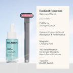 Solawave 4-in-1 Radiant Renewal Wand and Serum Bundle, Face Skincare Wand with Facial Massager, Facial Wand with Renew Complex Serum