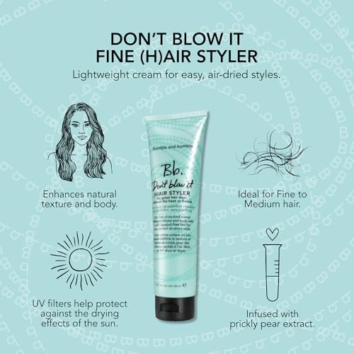 Bumble and bumble. Don't Blow It Fine (H)air Styler Air Dry Cream | For Fine to Medium Hair, 5 Fl Oz