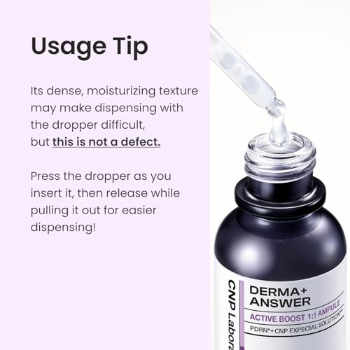 CNP PDRN Active Boost Face Serum - Smoothing Fine Lines & Wrinkle, Rejuvenating & Firming Skin, Anti-aging Booster with Collagen, Korean Skin Care, 1.01 fl. oz. (30ml)