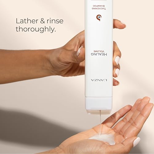 L'ANZA Healing Volume Thickening Shampoo, Volumizing Shampoo Boosts Shine, Volume, and Thickness of Fine Flat Hair, Rich with Bamboo & Keratin for A Natural Long Lasting Volumizing Effect