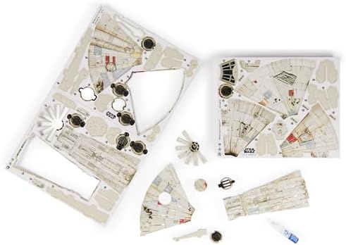 4D Build Star Wars Millennium Falcon 3D Model Kit, 𝖲tar Wars Gifts, Ѕtar Ｗars Toys Desk Decor for Star Ｗars Fans & Collectors, Adults & Teens 12+