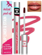 iMethod Natural Long Lasting Lip Liner - Peel Off, Waterproof Stay On All Day, Transfer-Proof, Highly Pigmented, Instant Peel Off Lip Stain Color, Rose