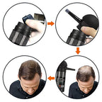 gowwim Hair Thickening Fibers 2-in-1 Kit Keratin Building Fibers, Spray Applicator & Hold Spray - Instantly Volumize Sparse Areas (Light brown)