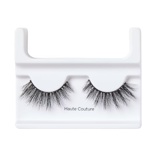 KISS Lash Couture Masterpiece Fake Eyelashes Style 02, ‘Haute Couture’, One-of-a-Kind Luxe Lash, Hand Woven Faux Mink Synthetic False Eyelashes, 1 Pair