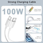 Mac Book Pro Charger - 100W USB C Charger Compatible with Type C MacBook Pro 16, 15, 14, 13 Inch, New MacBook Air 15 inch 2025/2024, iPad Pro and All USB c Device, USB C to C Power Adapter