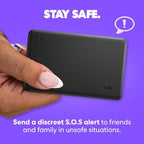 Tile by Life360 Slim - Wallet Finder, Bluetooth Tracker and Item Locator for Luggage Tags, Passports and More. Both iOS and Android Compatible. Phone Finder. 1-Pack (Black)