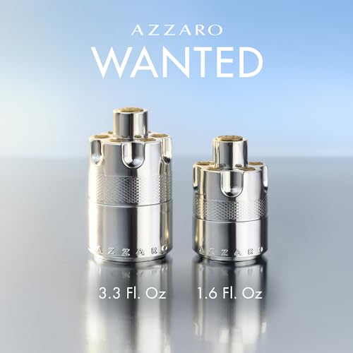 Azzaro Wanted Eau de Parfum - Energizing & Intense Mens Cologne - Woody, Aromatic & Spicy Fragrance - Fresh Notes of Juniper Berries, Sage, Vetiver - Lasting Wear - Luxury Perfumes for Men