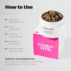 GINGER MILK - Hair Mask, Hair Care, Hair Mask For Damaged Hair, Deep Conditioning Hair Mask, Hair Mask For Dry Damaged Hair And Growth, Be Generous(8 oz.)