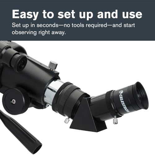 Celestron Travel Scope 80 Portable Refractor Telescope – 80mm Aperture, Fully-Coated Glass Optics – Includes Tripod, Smartphone Adapter, Backpack & Software – Ideal for Beginners & Travel