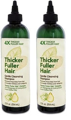 Thicker Fuller Hair Gentle Cleansing Shampoo Advanced Thickening Solution 12oz - Removes Impurities, Fortifies Hair And Reduce Breakage (Pack of 2)