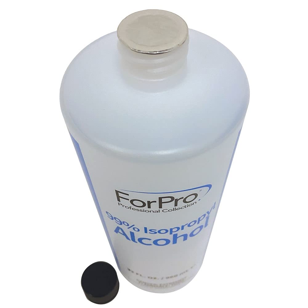 ForPro Professional Collection 99% Isopropyl Alcohol (IPA), Pure & Unadulterated Concentrated Alcohol, 1 Gallon, 32 Fl Oz (Pack of 4)