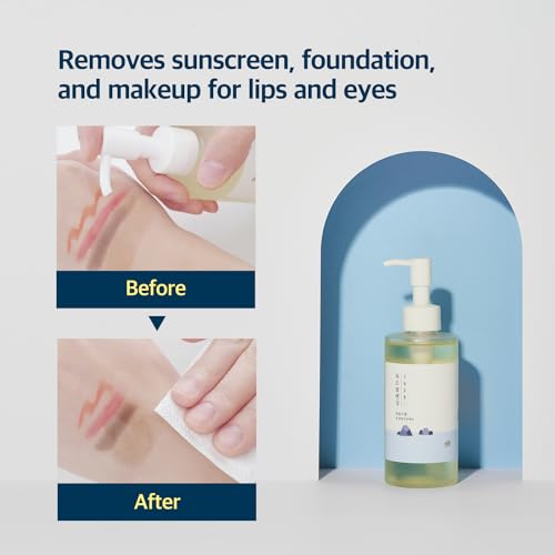 ROUND LAB 1025 Dokdo Cleansing Oil 200ml + 1025 Dokdo Cleanser 150ml, double cleansing, deep pore cleansing, for sensitive, pore-clogged skin