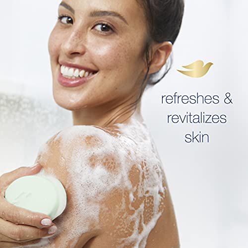Dove Skin Care Beauty Bar For Softer Skin Cucumber And Green Tea More Moisturizing Than Bar Soap 3.75 oz 24 bars