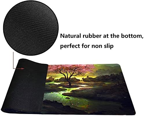 Dragon TCG Playmat, 24 x 14 inches Game Mat for MTG DTCG CCG RPG Trading Card Inked Game Playmats Smooth Surface Battle Game Rubber Collection