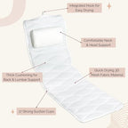 Full Body Bath Pillow for Bathtub - Bath Cushion for Tub and Bathtub Backrest - Bath Essential for Women. Our Bath Tub Pillow Full Body is an Ideal Bathtub Accessory for Relaxing Bath Gifts for Women
