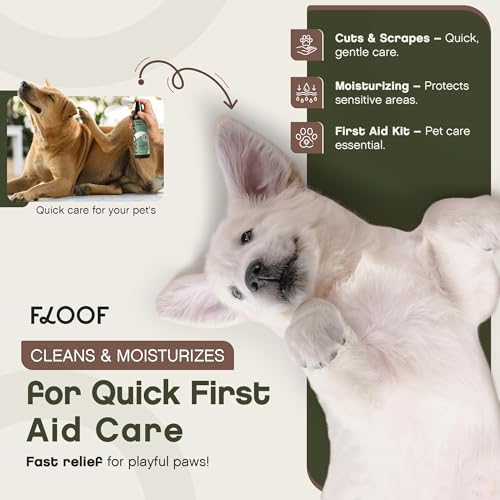 Hypochlorous Acid Spray for Dogs - Hot Spot Treatment & Allergy Relief - Dog Skin Anti Itching & Paw Licking Remedy - Wound Cleanser Spray (8.5 FL OZ) (Pack of 1)