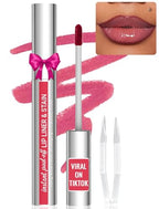 Lip Liner - Lip Liner Stain, Peel Off Lip Stain, Long Lasting Lip Stain Peel Off with Natural Finish, Easy to Use, Waterproof, Smudge-proof, Transfer-proof, Highly Pigmented Color, Mauve