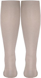 Truform Women's 15-20 mmHg Medical Compression Socks, Moderate Support Soft Stretch Comfort Microfiber, Knee High, Closed Toe, Tan, Medium