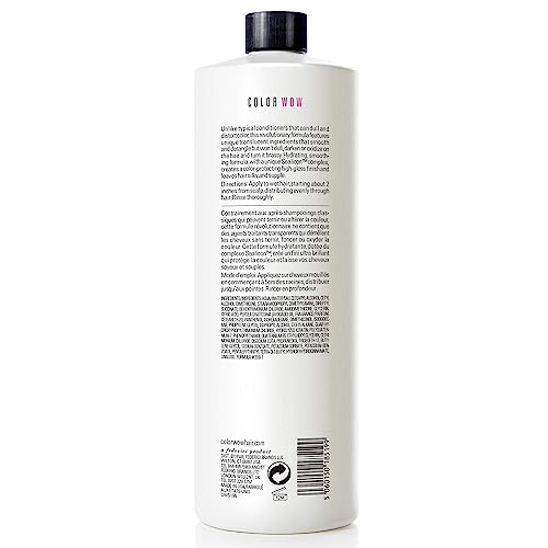 COLOR WOW Color Security Conditioner Normal to Thick – Rich hydration for thick, coarse, curly hair; detangles, nourishes + adds shine with Avocado Oil; color safe; heat protection