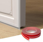 T-Shaped Door Draft Stopper, 1.97 in x 20 Ft Silicone Seal Strip for Windows Gaps, 1.8mm Thickest Seal Strip Weather Stripping Shower Sweep, Clear