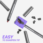 Wonderskin Lip Liner Pencil - 360 Contour Lipliner, Long Lasting, Sharpenable, Waterproof and Transfer-Proof Brown Lip Liner Pencil (Saddle)