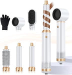 Blow Dryer Brush 5 in 1, Negative Ion Hair Dryer Brush Set Air Styler Curling Wrap Air Curler, Upgrade Hot Air Brush Curling Iron Hair Styling Tools As A Gift for Straight/Curling/Drying/Smoothing