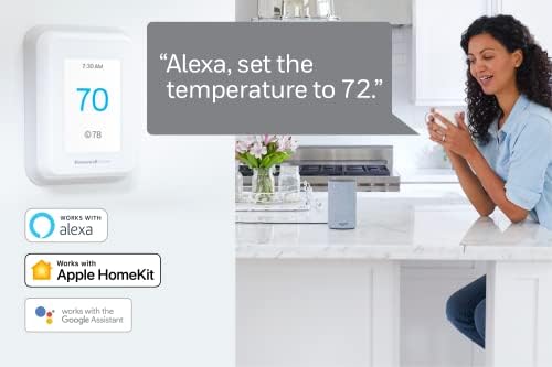 Honeywell Home T9 WiFi Smart Thermostat with 1 Smart Room Sensor, Touchscreen Display