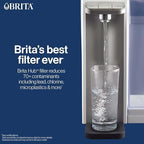 Brita Hub Replacement Water Filter, BPA-Free, Replaces 900 Plastic Water Bottles, Lasts Six Months or 120 Gallons, Includes 1 Filter, Kitchen Essential, White