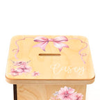 Wooden Piggy Bank for Kids and Adults, Personalized Gift Handmade in USA by BloomOwl, Custom Piggy Bank, Personalized Banks for Kids, Gifts for Baby Boys and Girls (Ballerina)