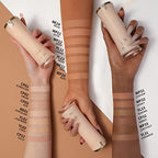 FOCALLURE PerfectBase Lasting Poreless Liquid Foundation, Medium to Full Coverage with Matte Finish, Covers Blemishes & Under-Eye Circles for All Skin Types, CP32 AMBER