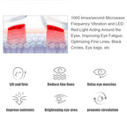 Under Eyes Red Light Therapy Massager Glasses,Microcurrent Eye face led red light Beauty Device under Eye Massager Eyes Bag Remover for Reduce Dark Circles Puffiness Wrinkles Relax Eye Strain