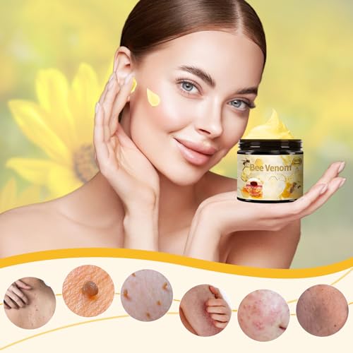Bee Venom Cream, 2024 New Professional Bee Venom Moisturizing Cream,Bee Venom Moisturizing Gel, Natural Bee Venom Repair Cream, for All Skin Types (2pcs)