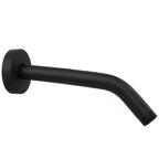 NearMoon Shower Arm with Flange, Made of 304 Stainless Steel Shower Extension Extender Pipe, Wall-Mounted for Fixed Bathroom Showerhead, Never Rust (10 Inch, Matte Black)