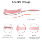 Detangler Brush for Curly Hair, Hairbrush Set for Wet Dry Curl Straight Thick Thin, Pain-Free Hair Brushing, Small Size for Travelling, Curly Brush for Women Men Kid (Pink and Blue)