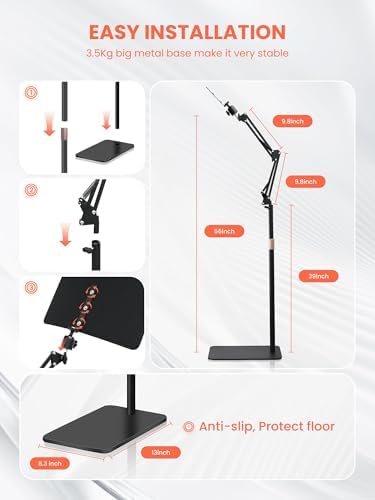 Red Light Therapy for Body, Infrared Light Therapy Lamp with Stand Portable 660nm 850nm Red Light Therapy for Face Back Home Heating Red Light Therapy Wrap Belt Gift for Women Men