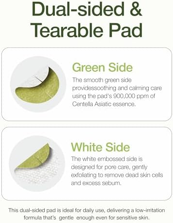Centellian 24 Madeca Real Green Pore Pad (5.74fl oz / 60 pcs) - Exfoliating & Soothing Dual-Sided Toner Pads for Sensitive Skin, Pore Care & Texture Improvement, Korean Skin Care. Centella Asiatica