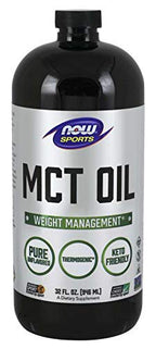 NOW Foods Sports Nutrition, MCT (Medium-chain triglycerides) Oil 14 g, Weight Management, Liquid, 32-Ounce