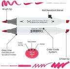 Artfinity Sketch Marker Sets - Set of 3 - Poppy Red R1-8, Vibrant, Professional, Dye-Based Alcohol Markers for Artists, Drawing, Travel, & More
